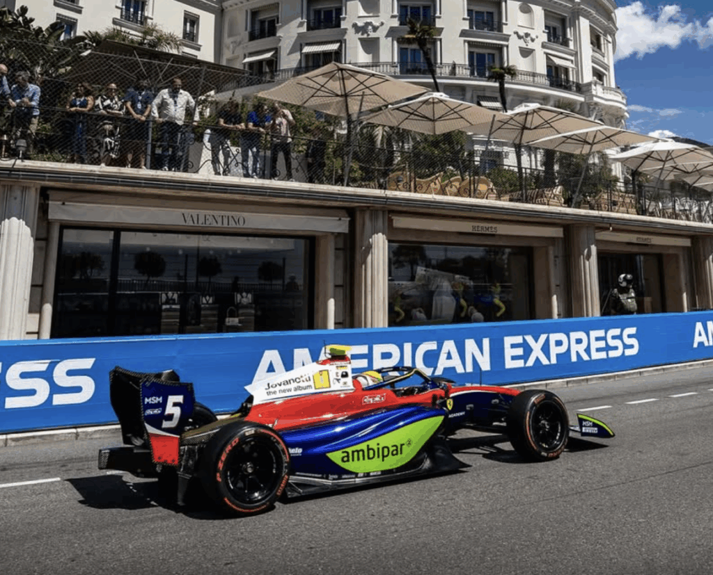 Formula 3 Championship leader Rafael Câmara during the Monaco Race. 